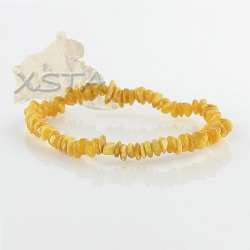 Chips polished amber bracelet